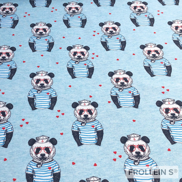 Cotton Jersey - Cotton Jersey - Panda Sailor - Frollein S®