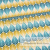 Cotton Jersey - Cotton Jersey - Shapeleaves - Teal - Honey - Frollein S®