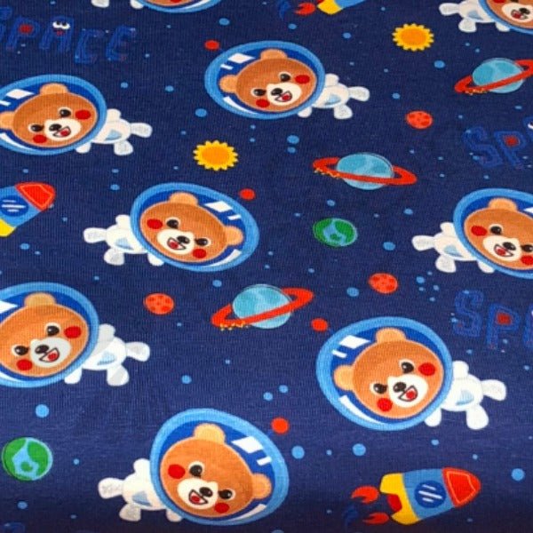 Cotton Jersey - Cotton Jersey - Space Bear - Frollein S®