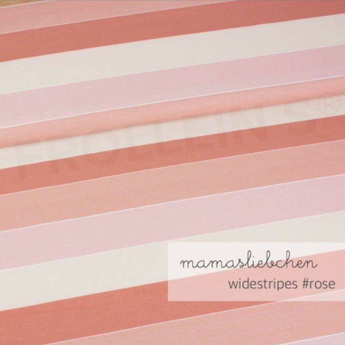 Cotton Jersey - Cotton Jersey - Widestripes - Rose - Frollein S®