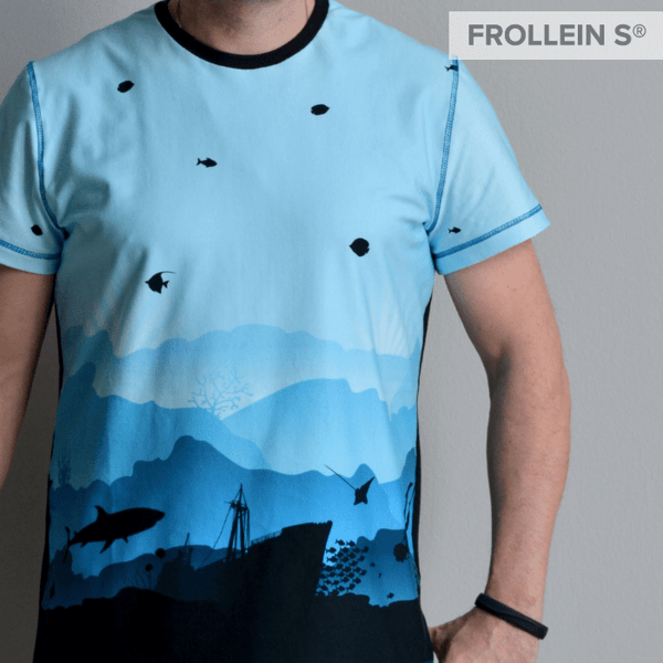 Cotton Jersey - Cotton Jersey - Wild Shadows - Sharks - Frollein S®