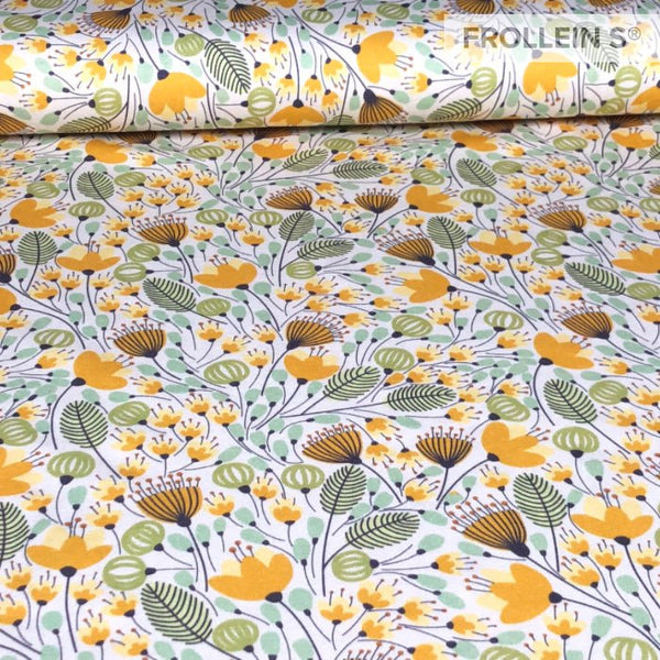 Cotton Jersey - Cotton Jersey - Yellow Flowers - Frollein S®