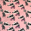 Cotton Jersey - Organic Cotton Jersey - Badger Race - Pink - Frollein S®