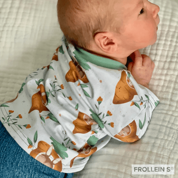 Cotton Jersey - Organic Cotton Jersey - Carrot Bunny - Ice blue - Frollein S®