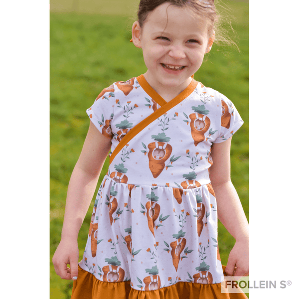 Cotton Jersey - Organic Cotton Jersey - Carrot Bunny - Peach - Frollein S®