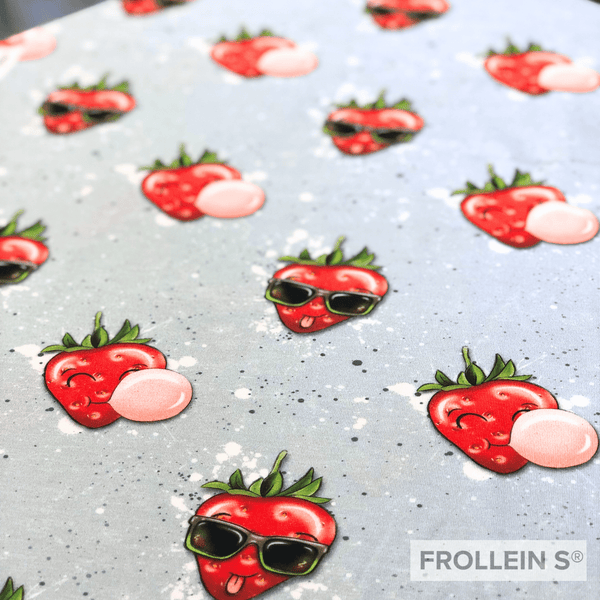 Cotton Jersey - Organic Cotton Jersey - Cool Strawberry - Frollein S®