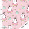 Cotton Jersey - Organic Cotton Jersey - Donut Unicorns - Pink - Frollein S®