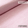 Cotton Jersey - Organic Cotton Jersey - Dotted Lines - Light Pink - Frollein S®