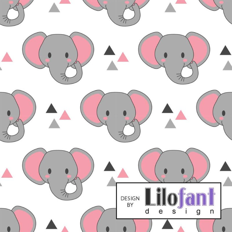 Cotton Jersey - Organic Cotton Jersey - Elephant - Frollein S®