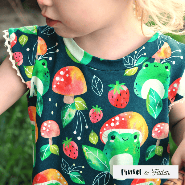 Cotton Jersey - Organic Cotton Jersey Fabric - Froggies - Frollein S®