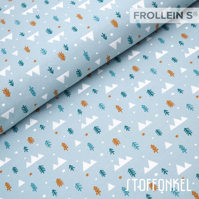 Cotton Jersey - Organic Cotton Jersey - Forest - Blue - Frollein S®