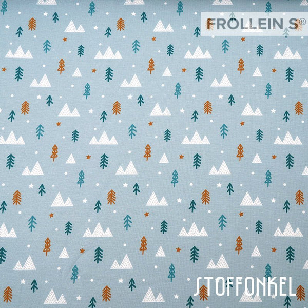 Cotton Jersey - Organic Cotton Jersey - Forest - Blue - Frollein S®