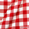 Cotton Jersey - Organic Cotton Jersey - Gingham – White/Red - Frollein S®