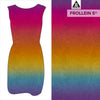 Cotton Jersey - Organic Cotton Jersey - Gradient Leather Look - Rainbow - Frollein S®