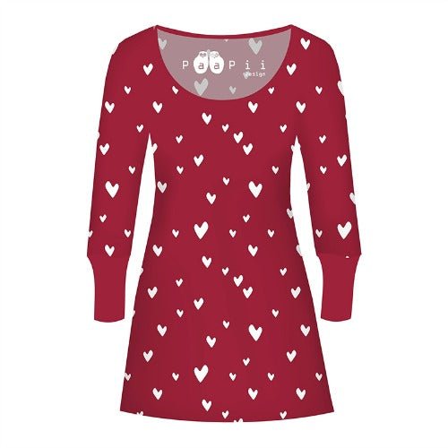 Cotton Jersey - Organic Cotton Jersey - Hearts - Frollein S®