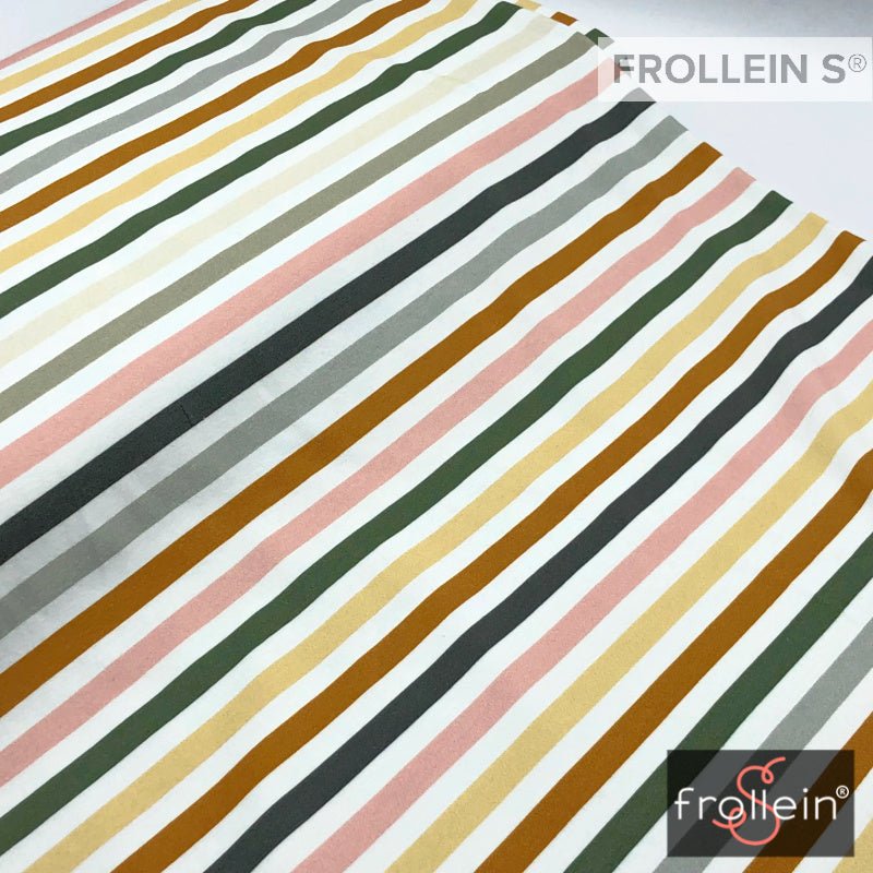 Cotton Jersey - Organic Cotton Jersey - Multi Stripes - Frollein S®