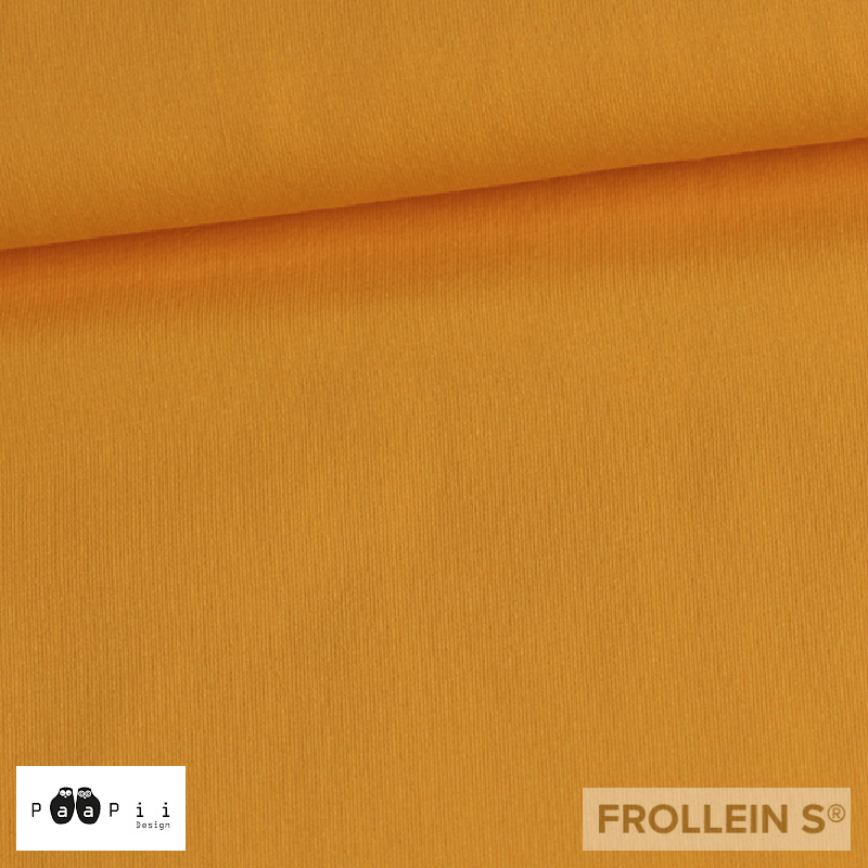 Cotton Jersey - Organic Cotton Jersey - Mustard - Frollein S®