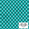 Cotton Jersey - Organic Cotton Jersey - Quilt Illusion - Turquoise - Frollein S®