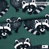 Cotton Jersey - Organic Cotton Jersey - Raccoon - Dark Green - Frollein S®