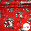 Cotton Jersey - Organic Cotton Jersey - Raccoon Dreams - Red - Frollein S®