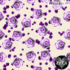 Cotton Jersey - Organic Cotton Jersey - Roses - Purple - Frollein S®