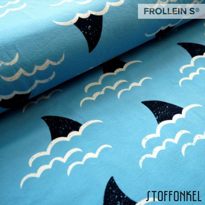 Cotton Jersey - Organic Cotton Jersey - Shark Fin - Frollein S®