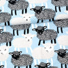 Cotton Jersey - Organic Cotton Jersey - Sheep - Light Blue - Frollein S®