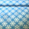 Cotton Jersey - Organic Cotton Jersey - Snowflakes - Blue - Frollein S®