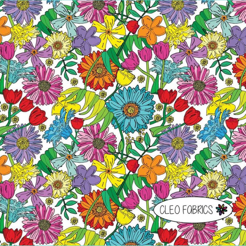 Cotton Jersey - Organic Cotton Jersey - Spring Flowers - Frollein S®