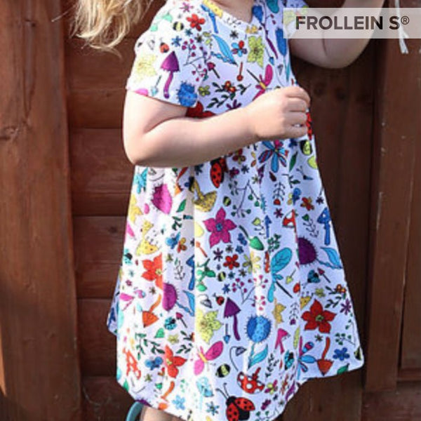 Cotton Jersey - Organic Cotton Jersey - Summer Floral Doodles - Frollein S®