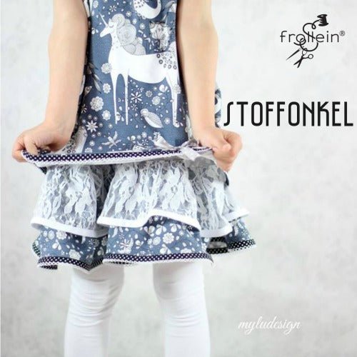 Cotton Jersey - Organic Cotton Jersey - Unicorn Flowers - Blue - Frollein S®