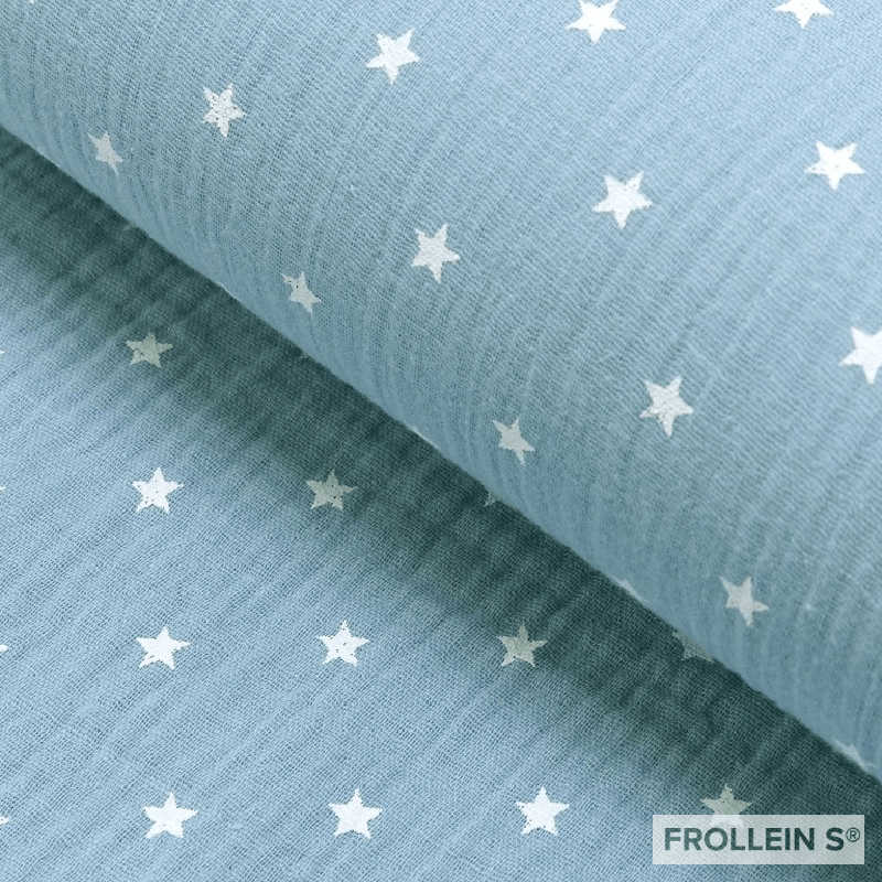 Double Gauze - Double Gauze - Stars - Light Blue - Frollein S®