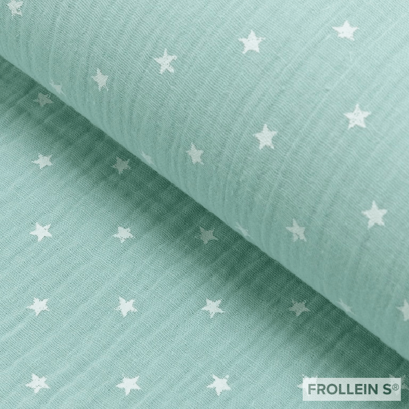 Double Gauze - Double Gauze - Stars - Mint - Frollein S®