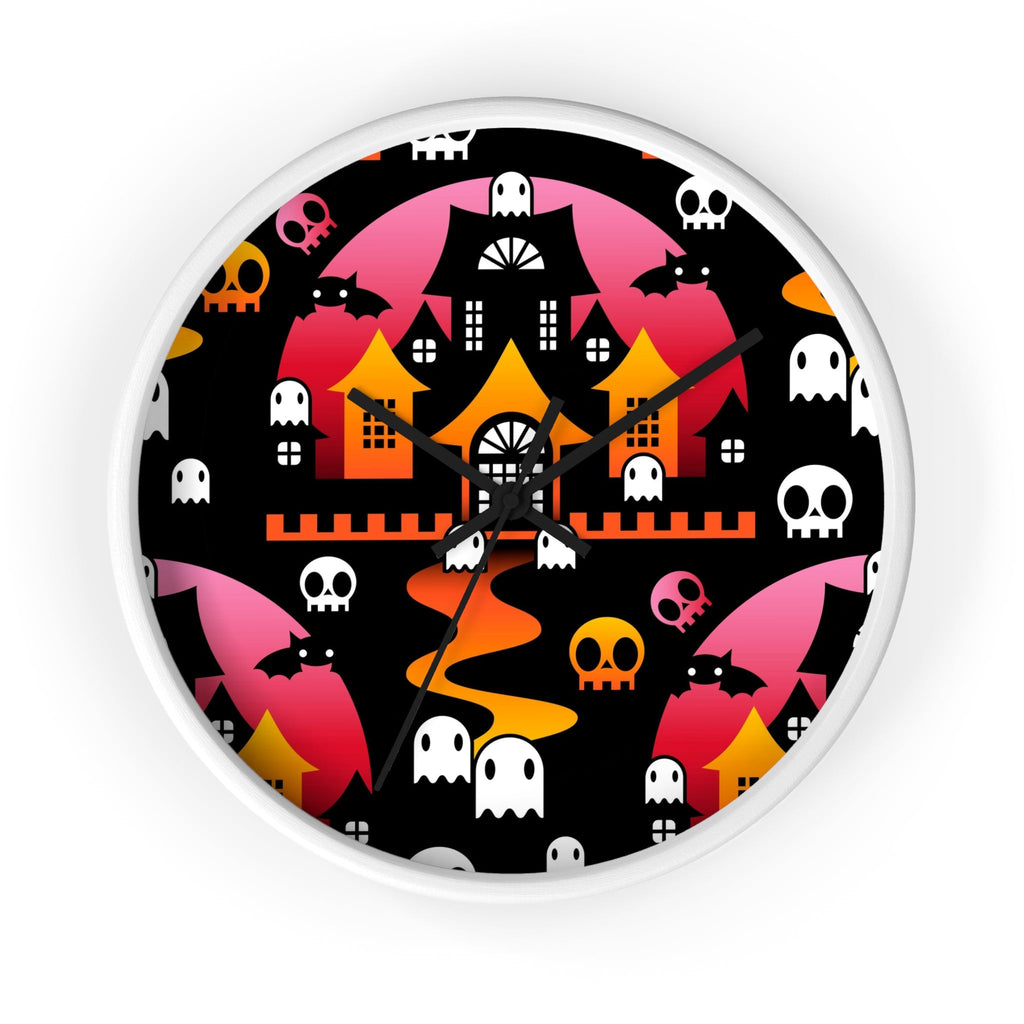 Home Decor - Round Halloween Wall Clock - BOO - Blood Moon - Frollein S®