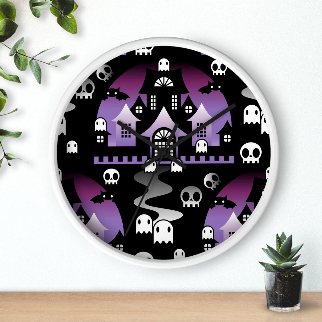 Haunted House offers Halloween Wall clock