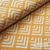 Jacquard - Organic Interlock Jacquard - Corners - Mustard Yellow - Frollein S®