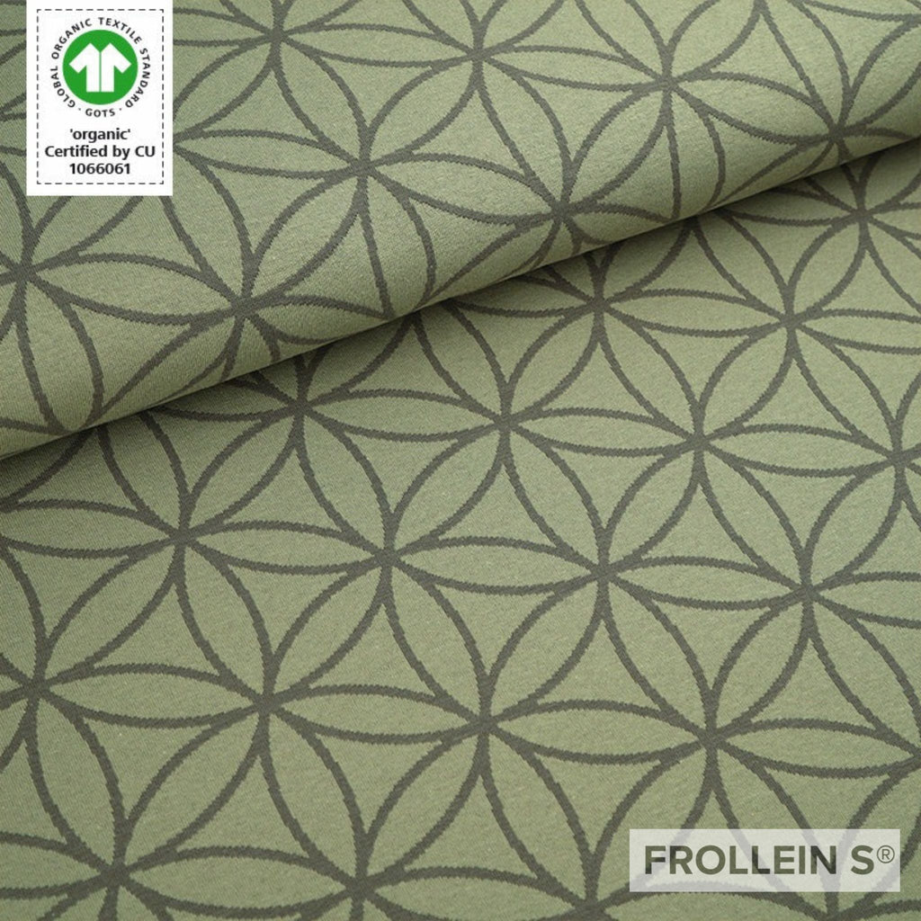 Jacquard - Pre - Order - Organic Jacquard Fabric - Flower of Life - Frollein S®