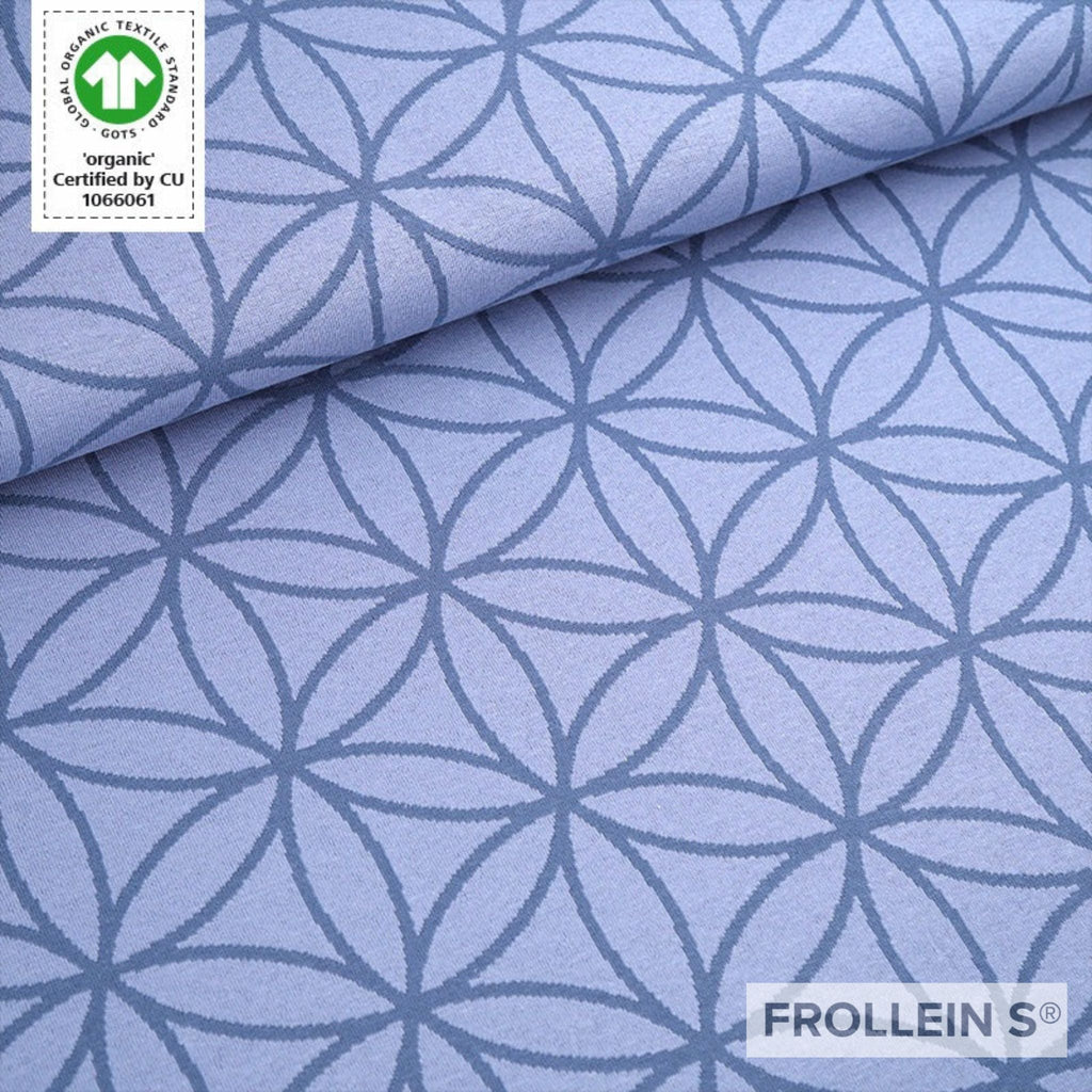 Jacquard - Pre - Order - Organic Jacquard Fabric - Flower of Life - Frollein S®