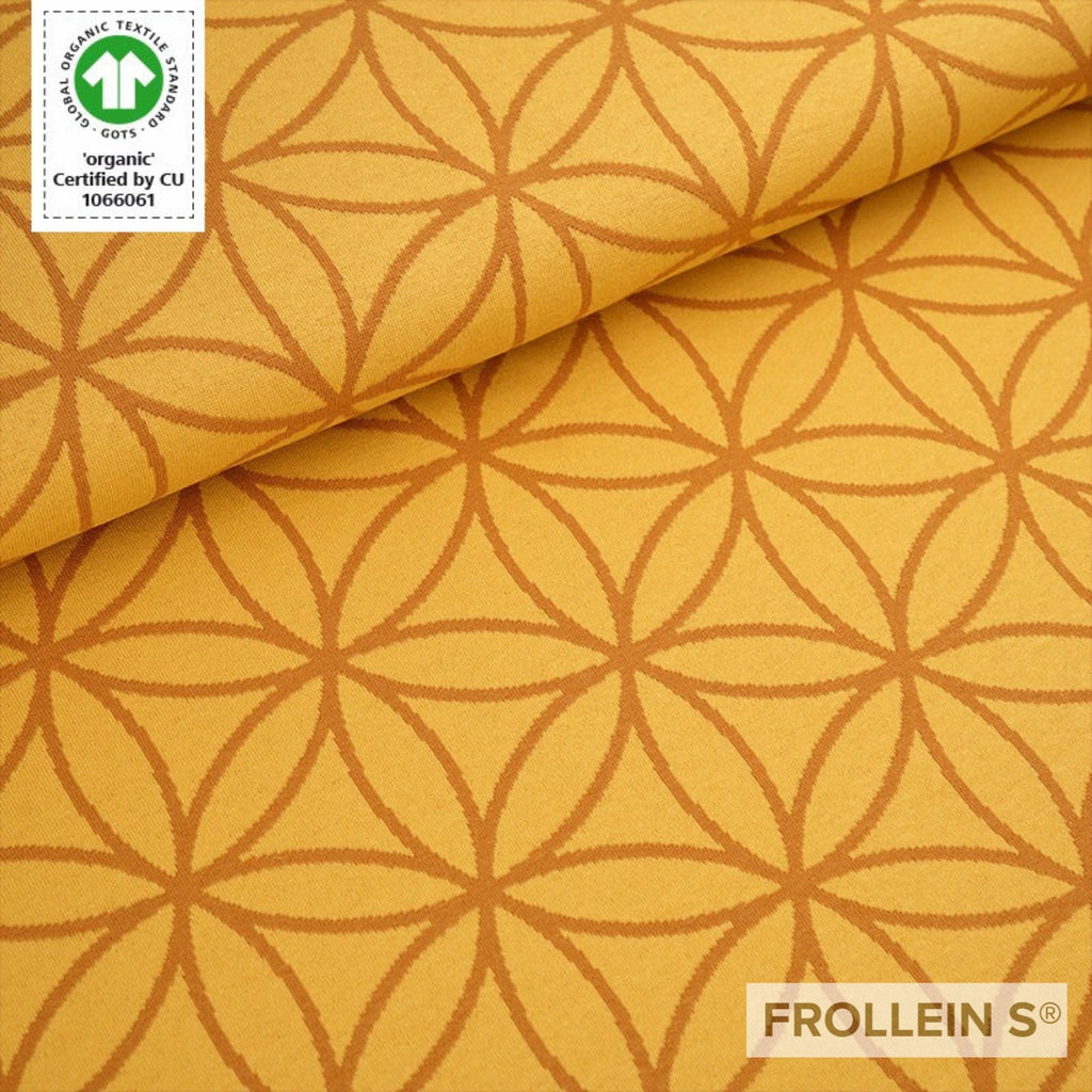 Jacquard - Pre - Order - Organic Jacquard Fabric - Flower of Life - Frollein S®