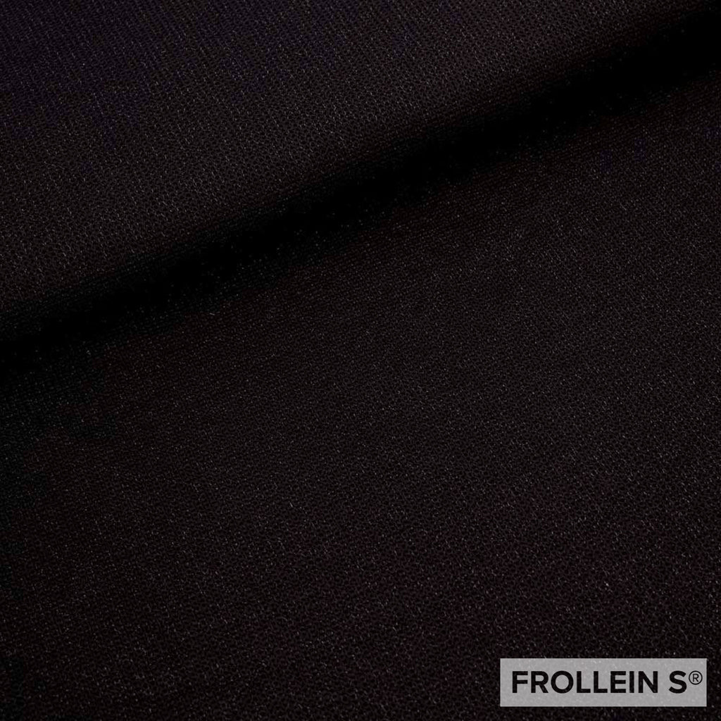 Knitted Fabric - Organic Selanik Glam - Black - Frollein S®