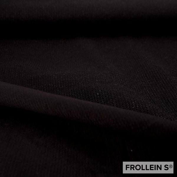 Knitted Fabric - Organic Selanik Glam - Black - Frollein S®