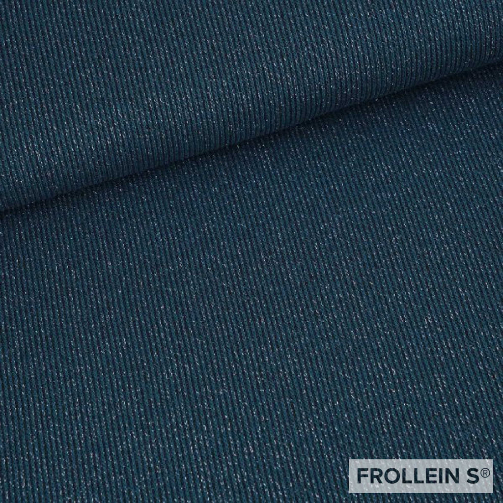 Knitted Fabric - Organic Selanik Glam - Moonriver Blue - Frollein S®