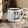 Mug - Enamel Camp Cup with Say Boo Ghost and Spider Design - Frollein S®