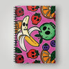 Paper products - Fruit Skull Spiral Notebook - Ruled Line - Frollein S®