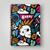 Paper products - Punk Rebel Notebook - Ruled Line Spiral - Frollein S®