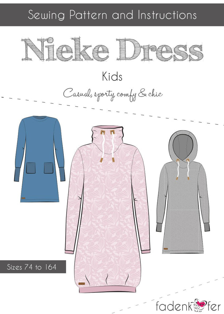 Paper Sewing Patterns - Sewing Pattern - Nieke Dress - Kids - EN - Frollein S®