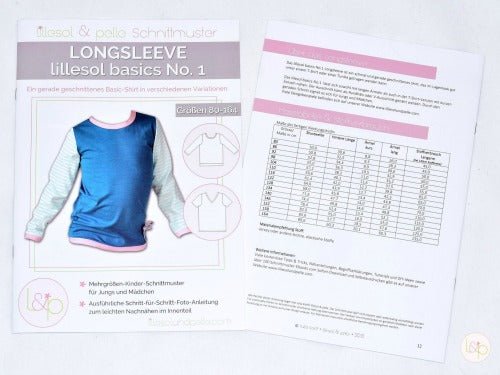 Paper Sewing Patterns - Sewing Pattern - Unisex - Longsleeve Shirt - Frollein S®