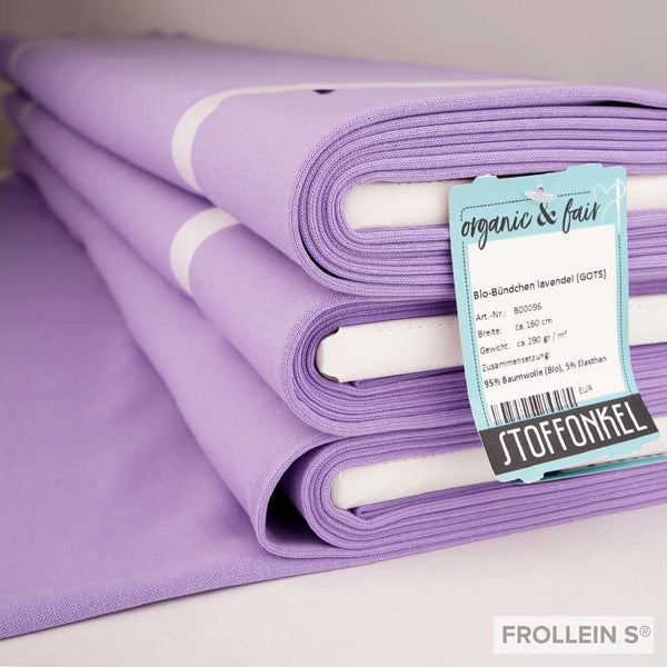 Ribbing - Organic Ribbing - Lilac - Frollein S®