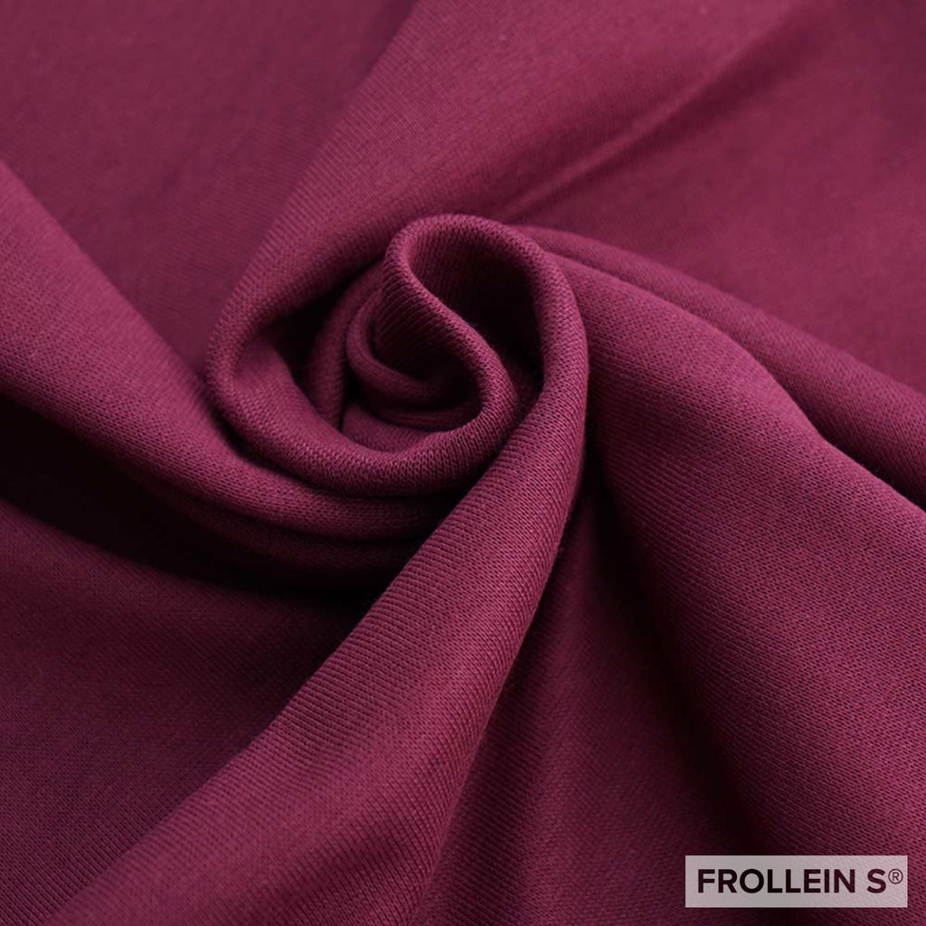 Ribbing - Organic Ribbing - Plum - Frollein S®