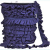 Ruffle Trim - Remnant 1 3/8 yard - Ruffle Trim - Navy Blue - Frollein S®